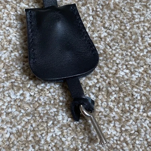 COLE HAAN BRIEFCASE BLACK LEATHER SCHOOL BOY CROSSBODY MESSENGER BAG Attaché